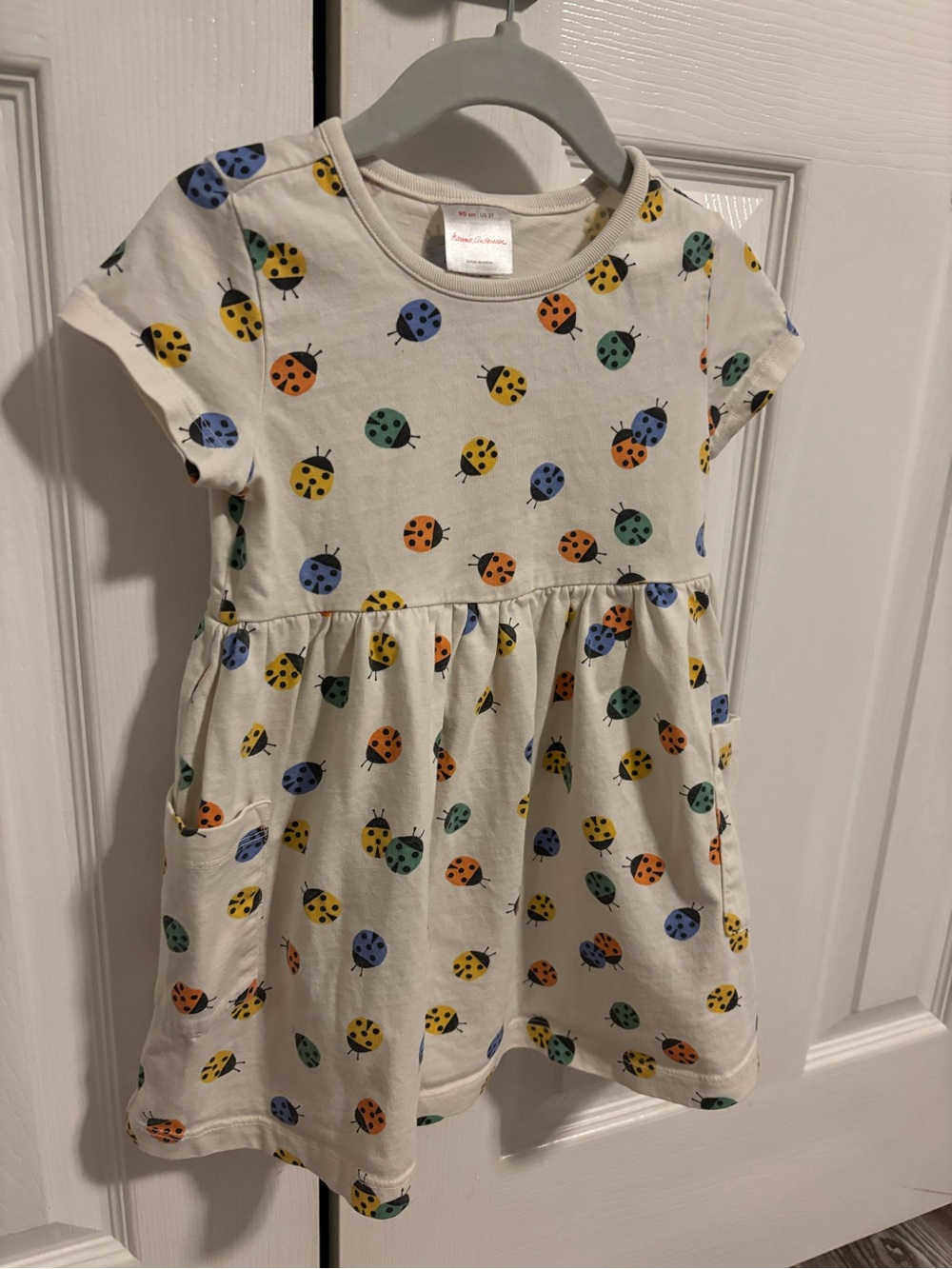 Hanna Andersson Colorful Ladybug Dress, 3T (90 cm)